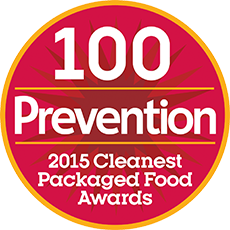 Prevention Top 100 Cleanest Packaged Food of 2015 Award