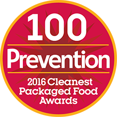 Prevention Top 100 Cleanest Packaged Food of 2016 Award