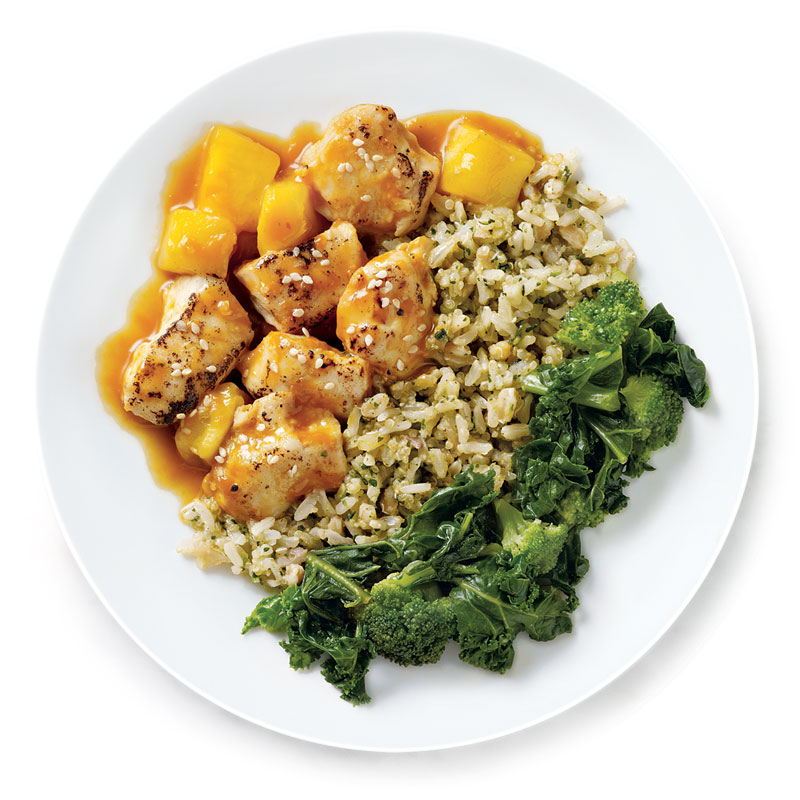 Orange Mango Chicken Frozen Dinner Meal