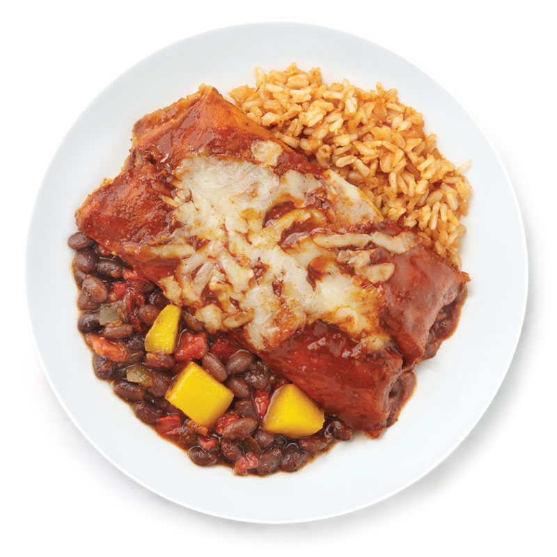 Frozen Quinoa and Vegetable Enchiladas Meal