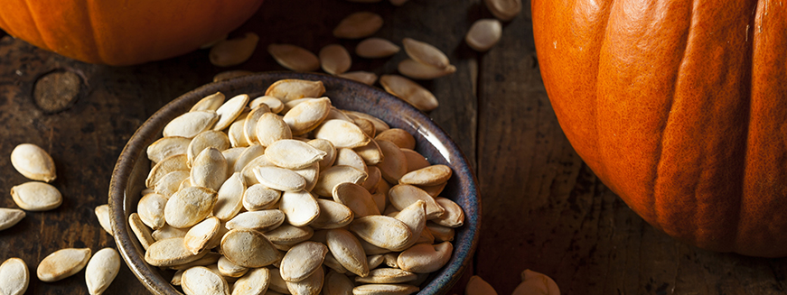 Roasted Salty Pumpkin Seeds