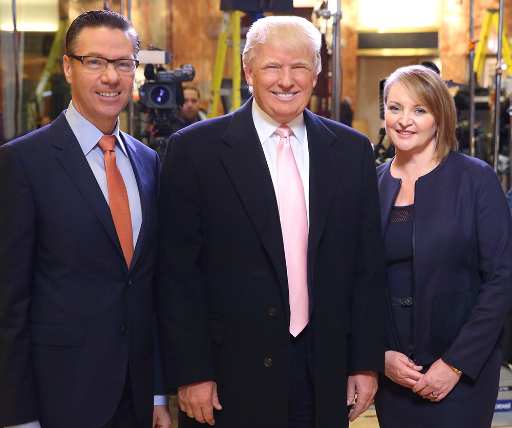 Luvo Founder Steve Sidwell, Donald Trump, Luvo CEO Christine Day