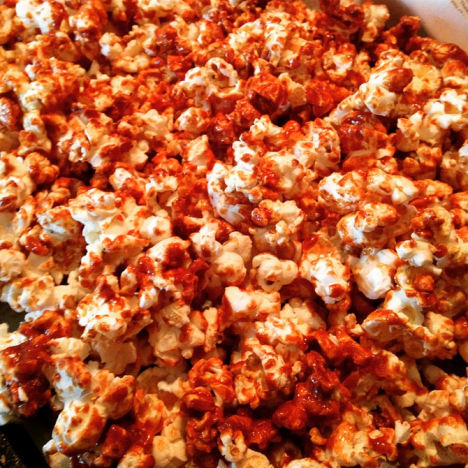 3) Buffalo Wing Popcorn by @Fukn_huera  Our friends over at bon appetit dish out this spicy recipe right here.