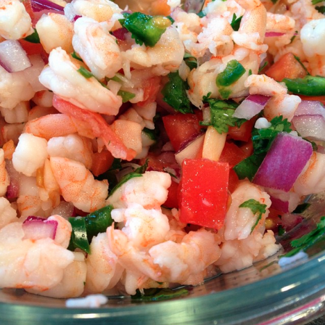 4) Shrimp Ceviche by @MichelleGilstad  Take your appetizers or (better yet) nachos to the next level with this protein packed recipe from Food Network Chef Marcela Valladolid.