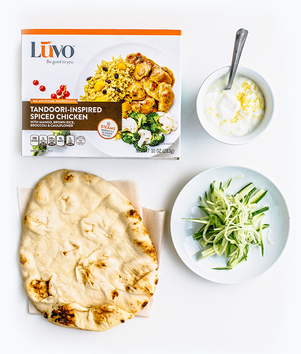 Luvo Tandoori Chicken with ingredients