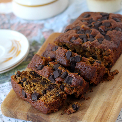 Whole Wheat Pumpkin Chocolate Chunk Bread Recipe