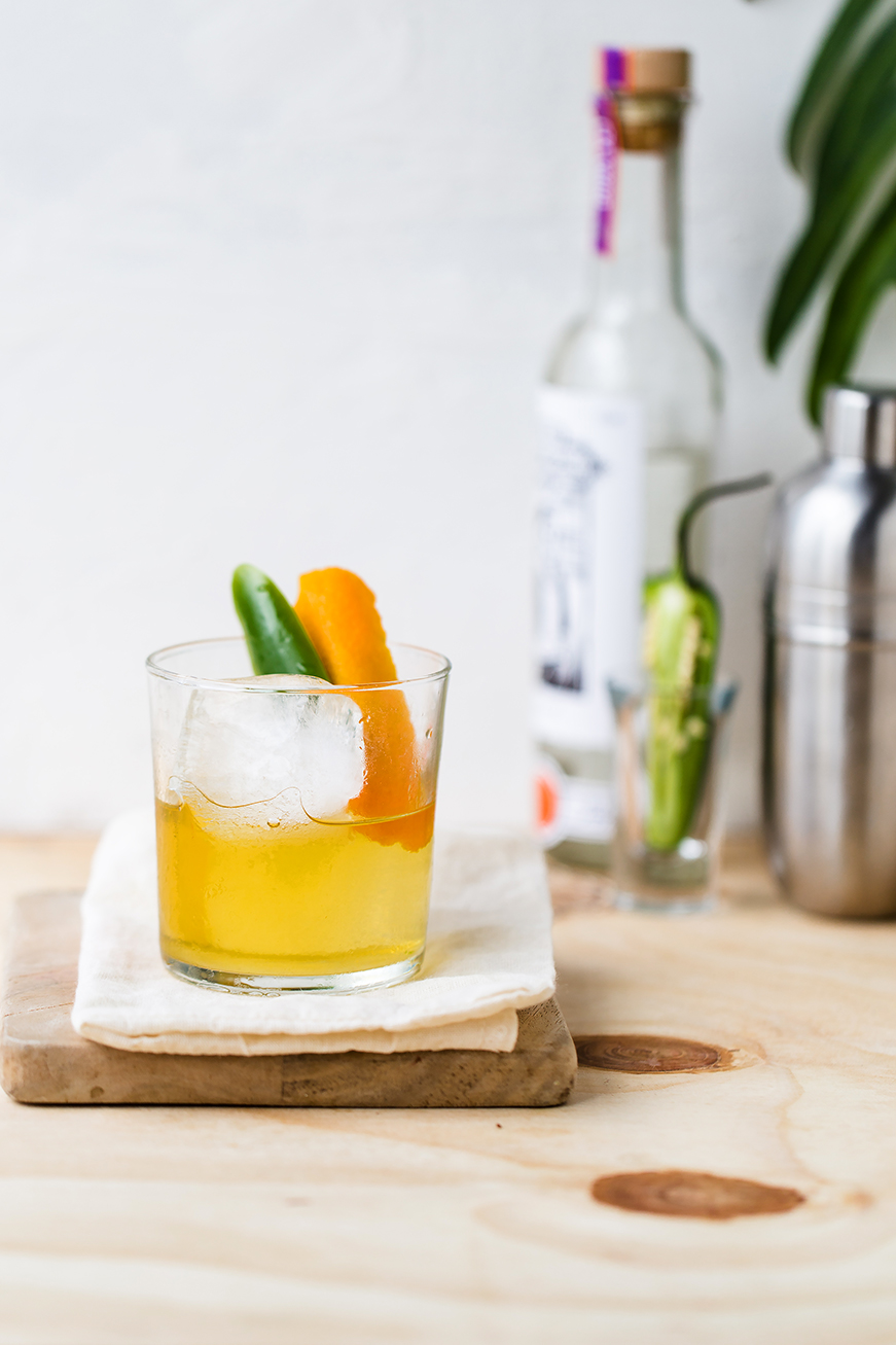 Cool off with Mezcal Old Fashion from @Luvoinc