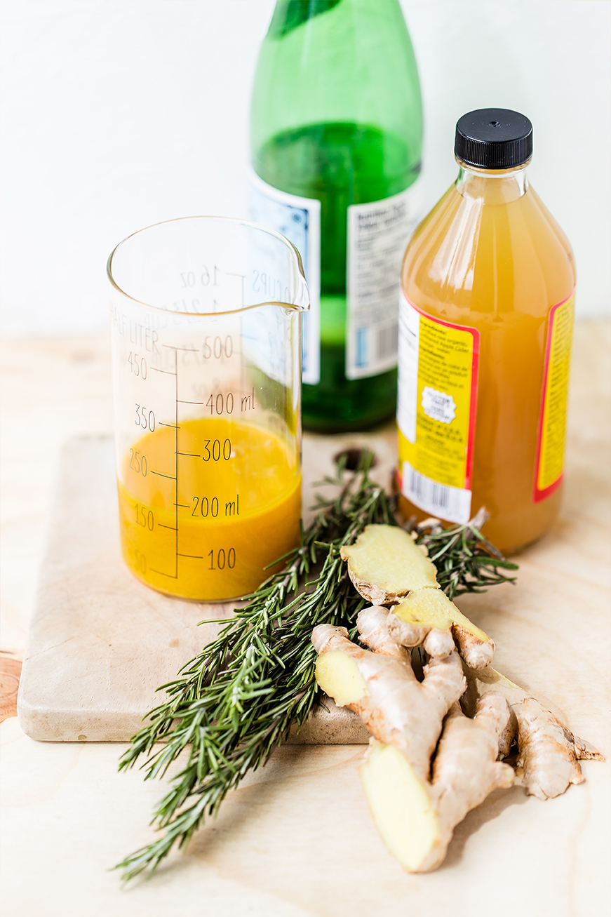 Try this Ginger Rosemary Switchel recipe for a new take on this classic drink from @Luvoinc #Luvo #Cocktail #Recipe