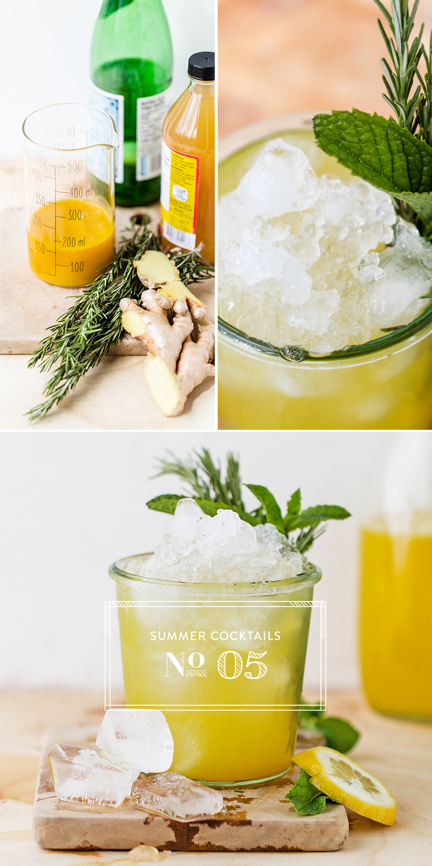 Try this Ginger Rosemary Switchel recipe for a new take on this classic drink from @Luvoinc #Luvo #Cocktail #Recipe