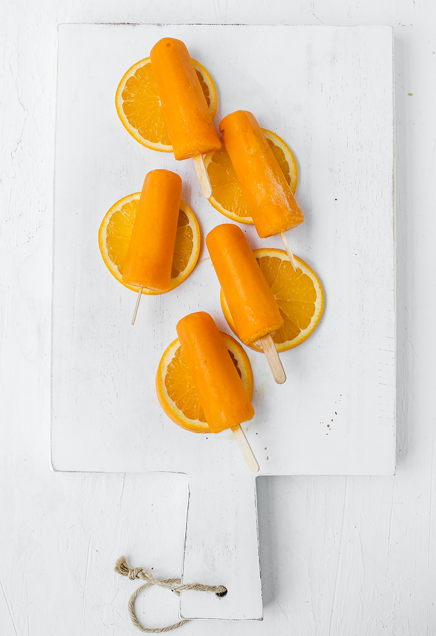 Add veggies to your child's diet with this recipe for the freshest orange, carrot and ginger popsicles from @Luvoinc